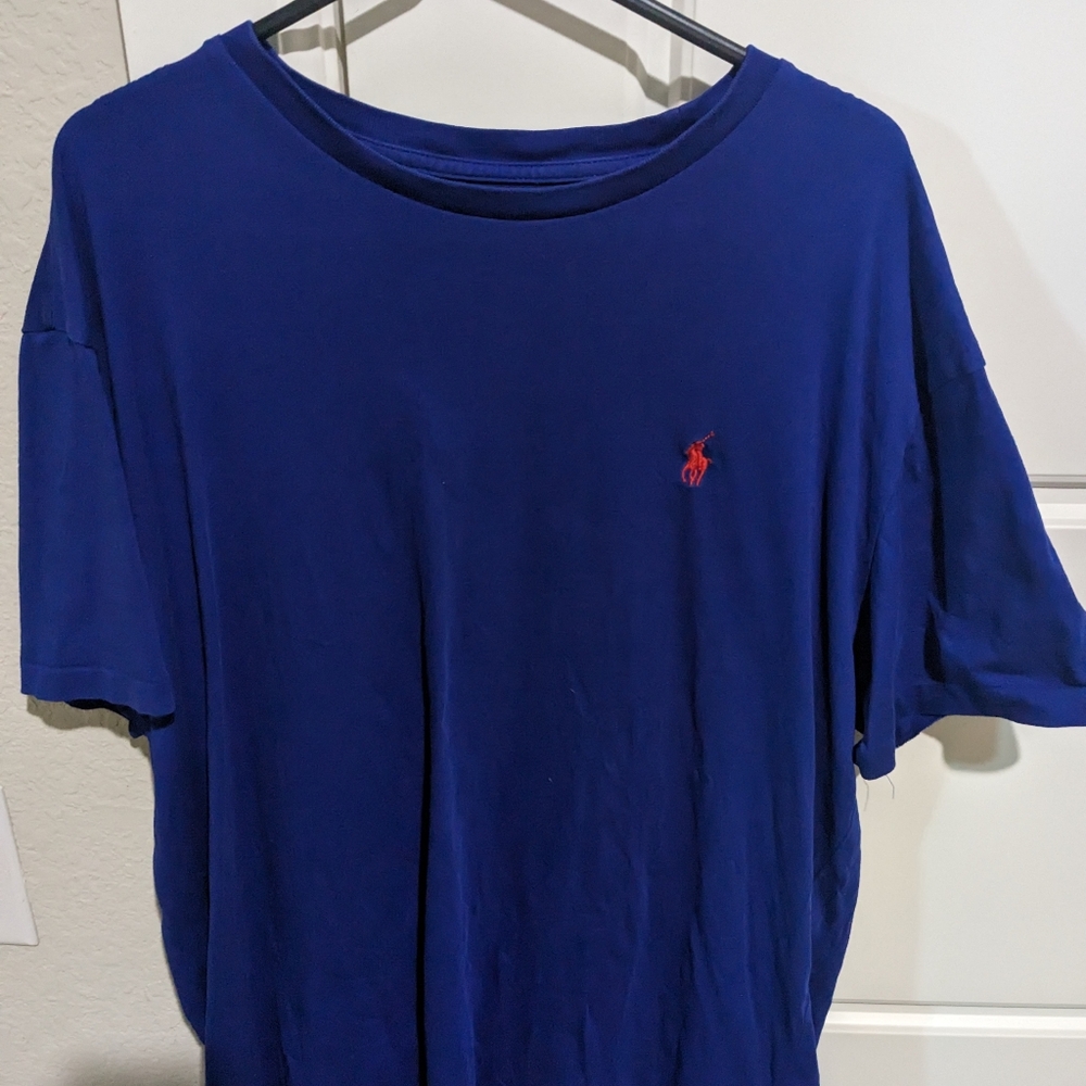 Bright Blue Polo Ralph Lauren Cotton t-shirt medium